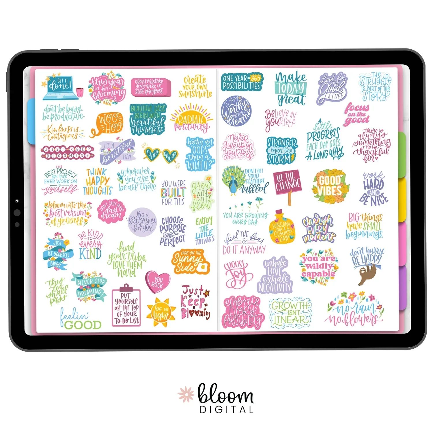 Digital Planner Stickers, Inspirational Quotes - Image 4