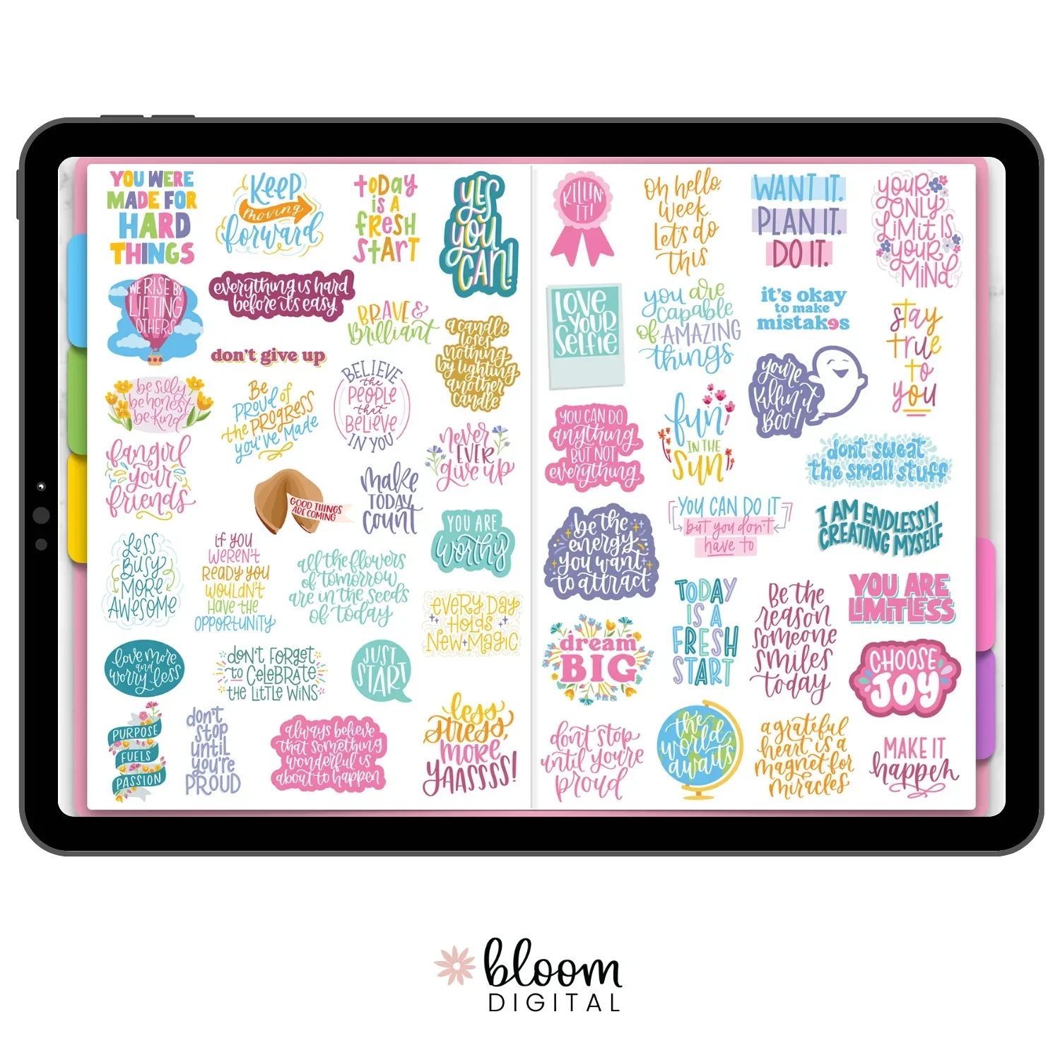 Digital Planner Stickers, Inspirational Quotes - Image 6