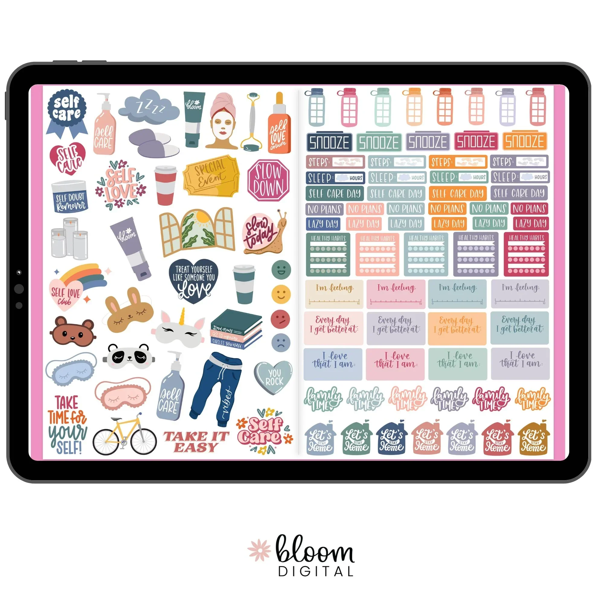 Digital Planner Stickers, Rest is Self-Care - Image 5