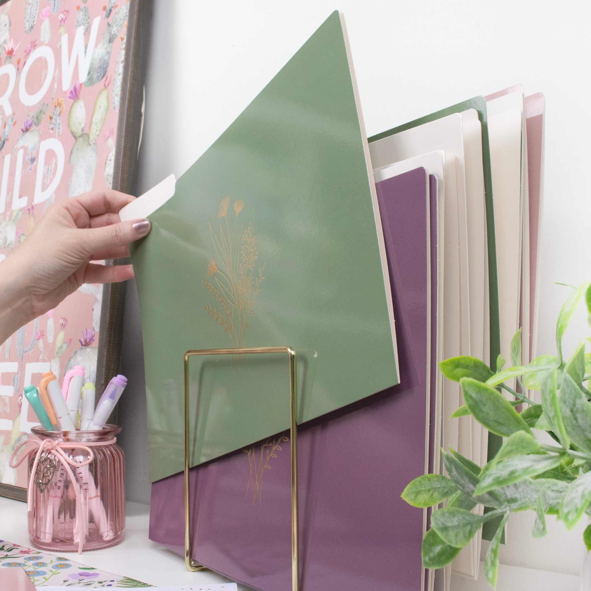 File Folder Set, 12-Pack | Gold Foil Florals - Image 7