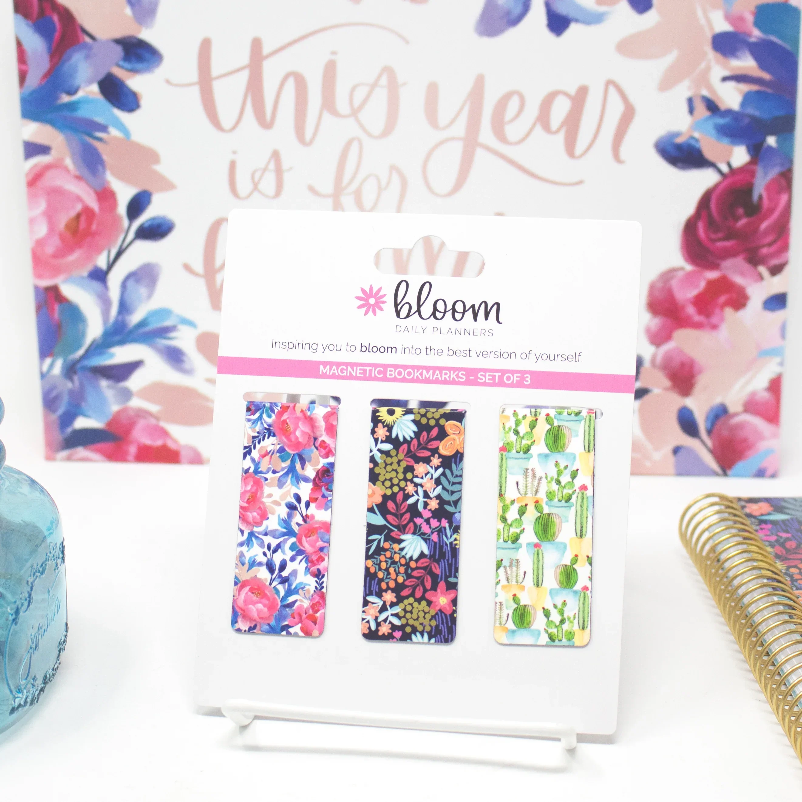 Magnetic Bookmarks, Botanical, Set of 3 - Image 7
