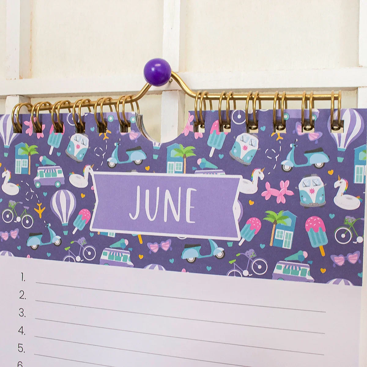 Perpetual Calendar, 5" x 10" | Holiday Icons - Image 8