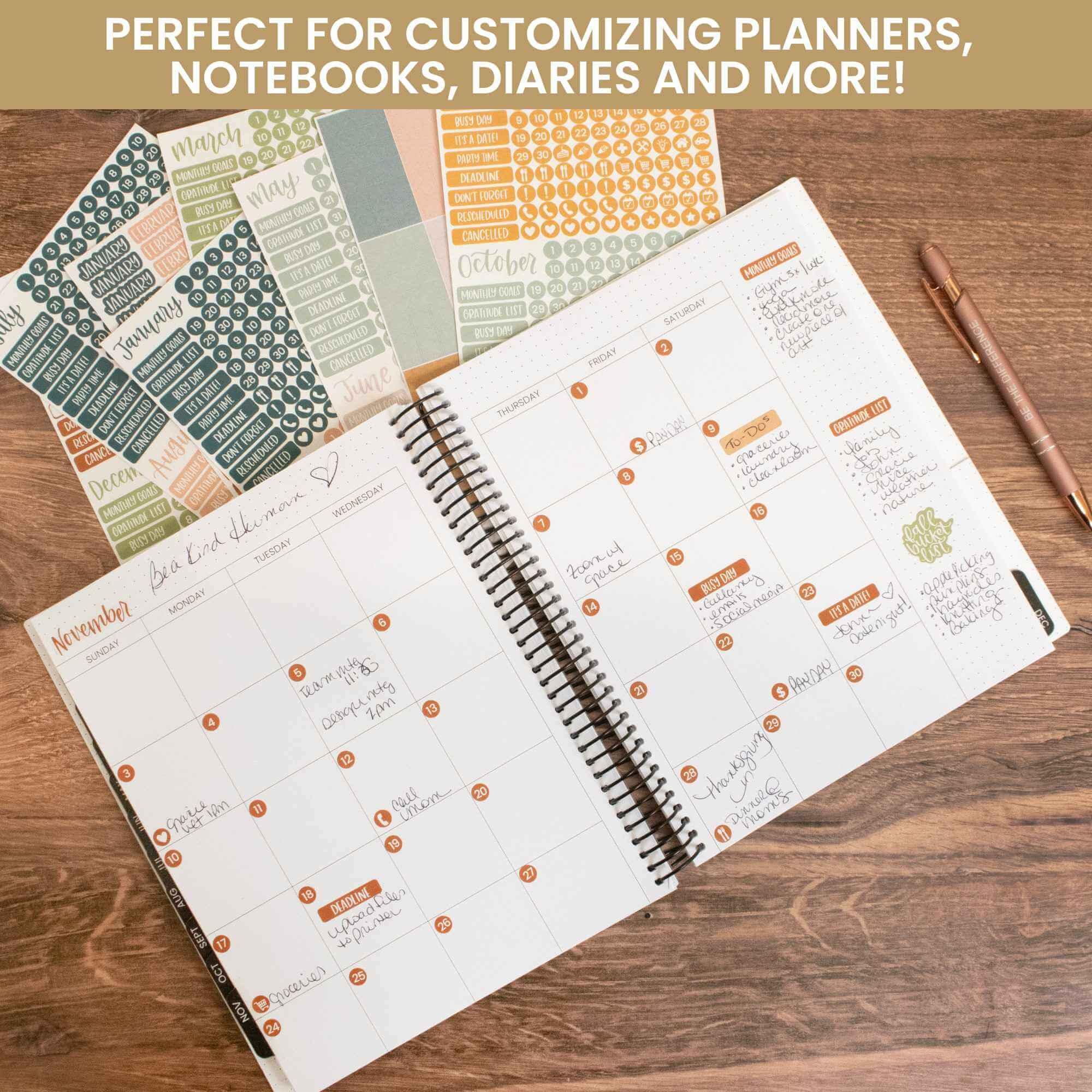 Planner Stickers | Calendar Essentials – Sweater Weather - Image 5