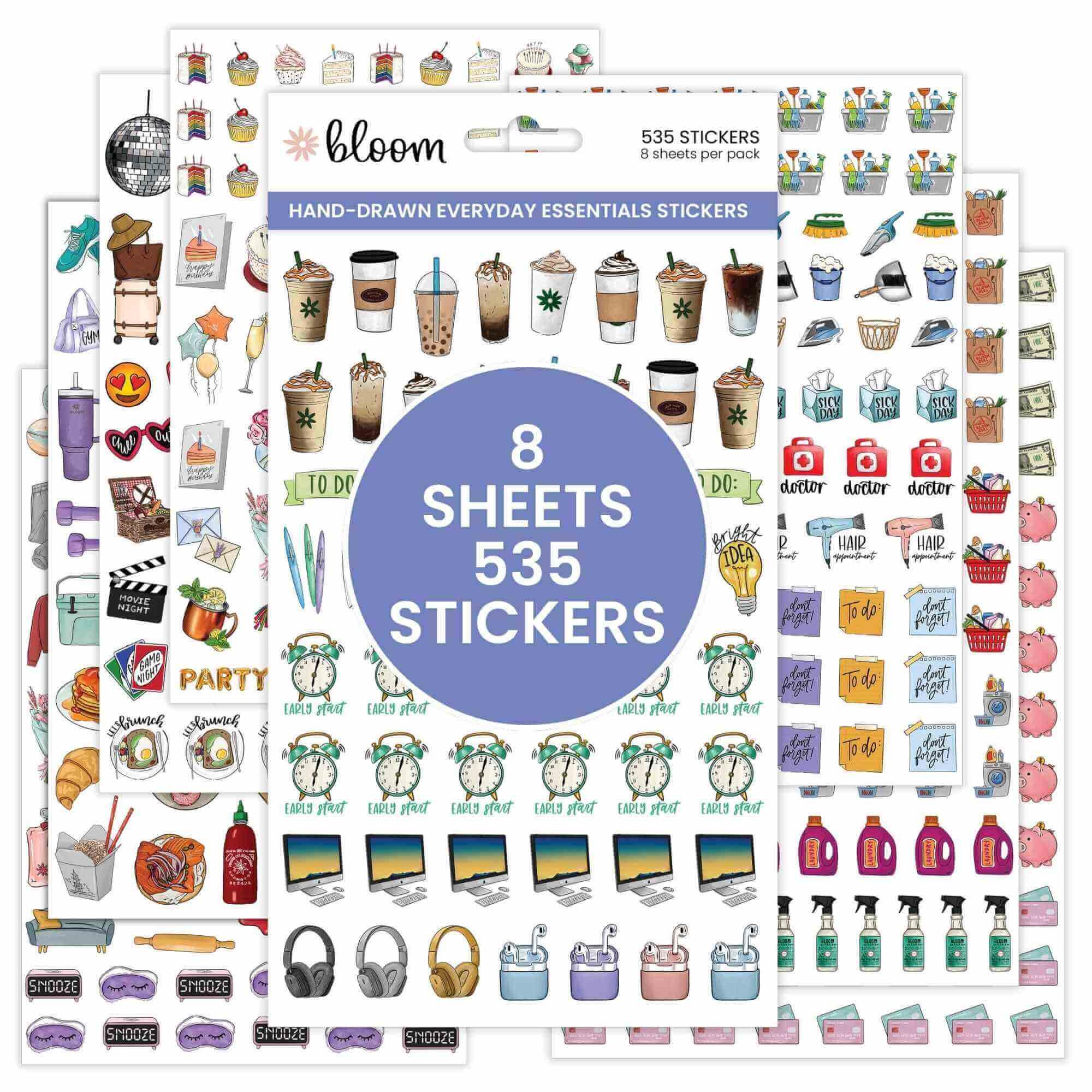 Planner Stickers | Hand-Drawn Everyday Essentials