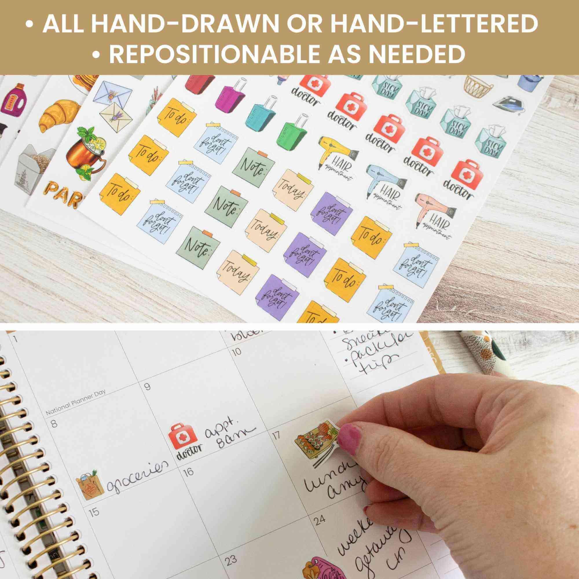 Planner Stickers | Hand-Drawn Everyday Essentials - Image 6