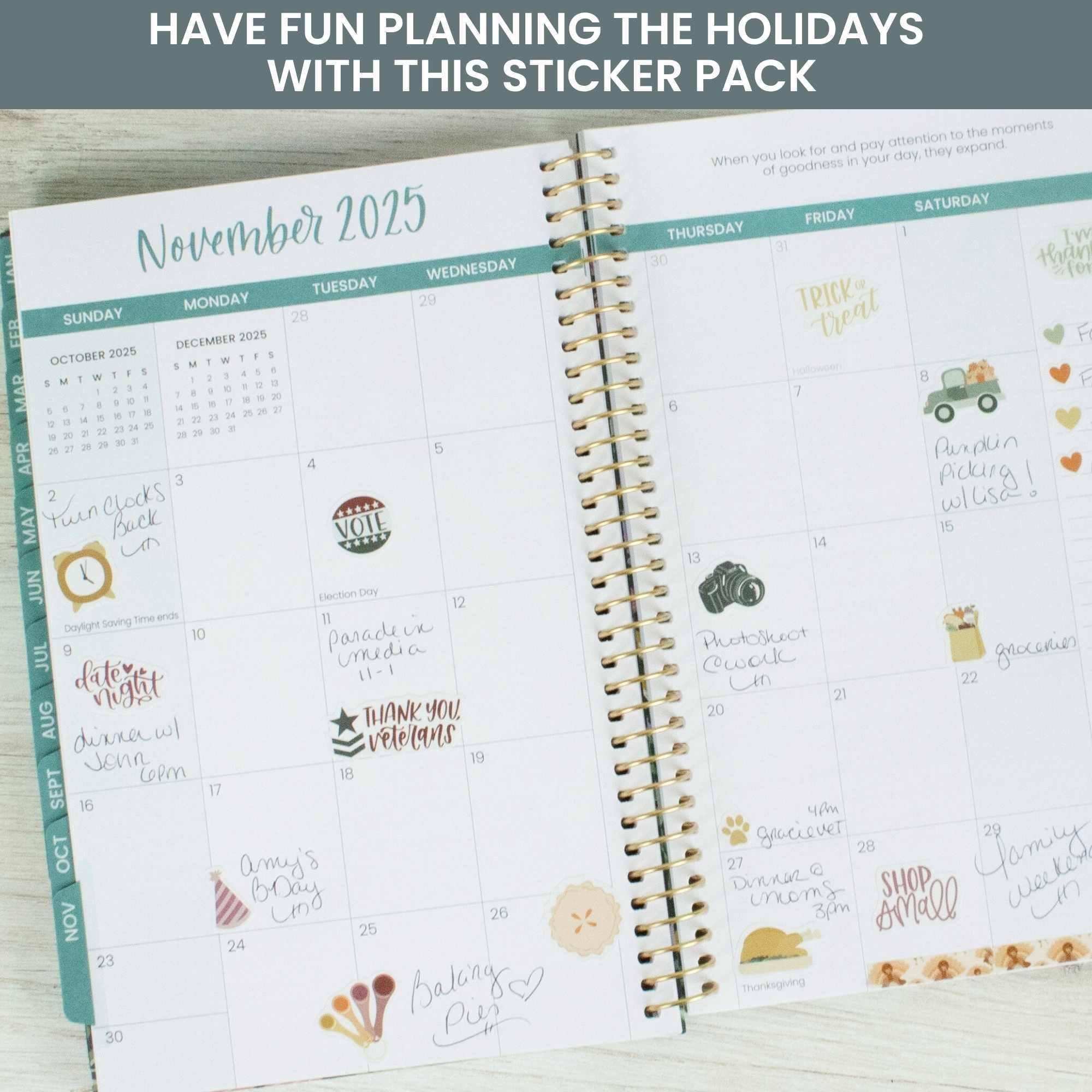 Planner Sticker Value Pack | Monthly Celebrations | Cool Tones - Image 10