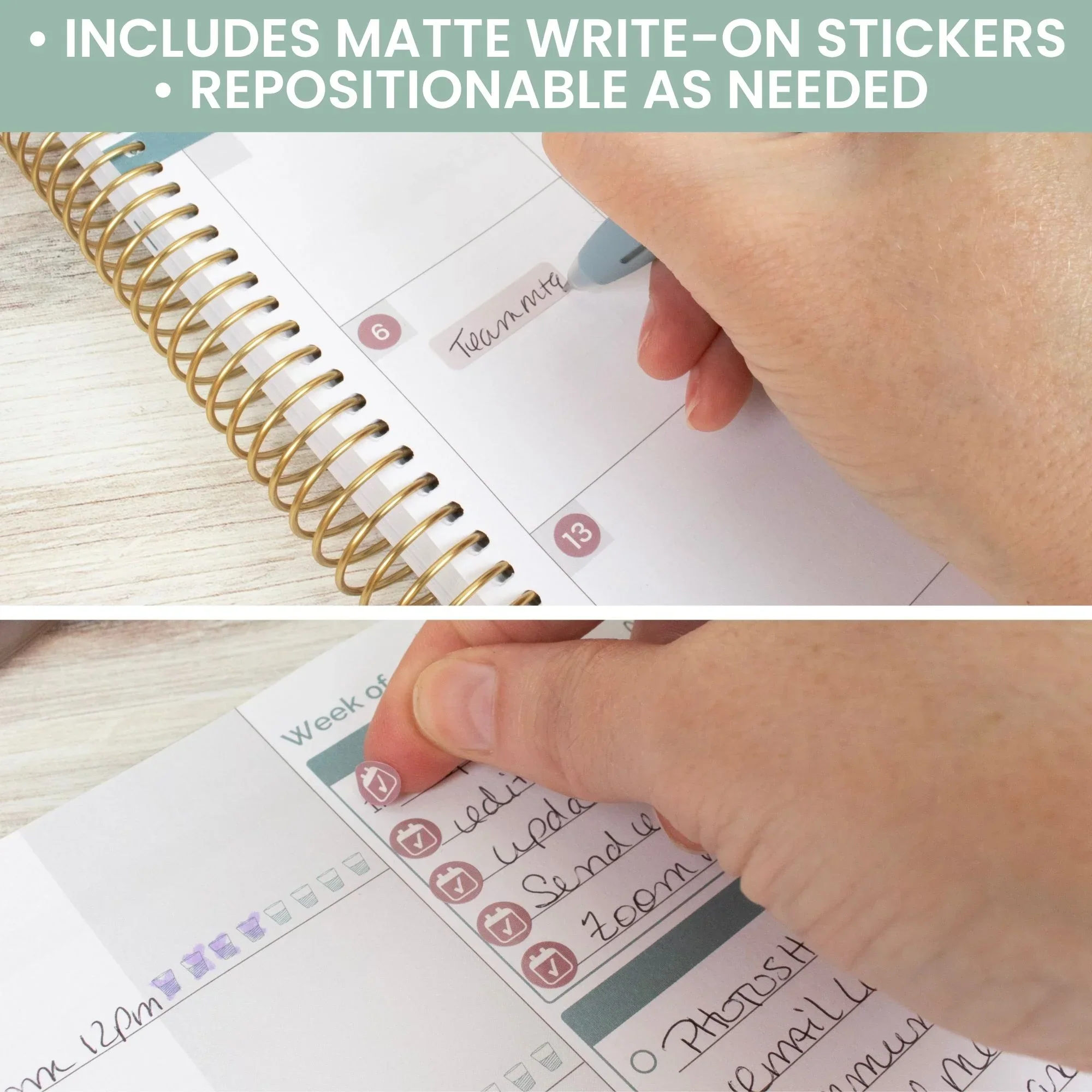 Planner Stickers | Calendar Essentials | Retro Rainbow - Image 7