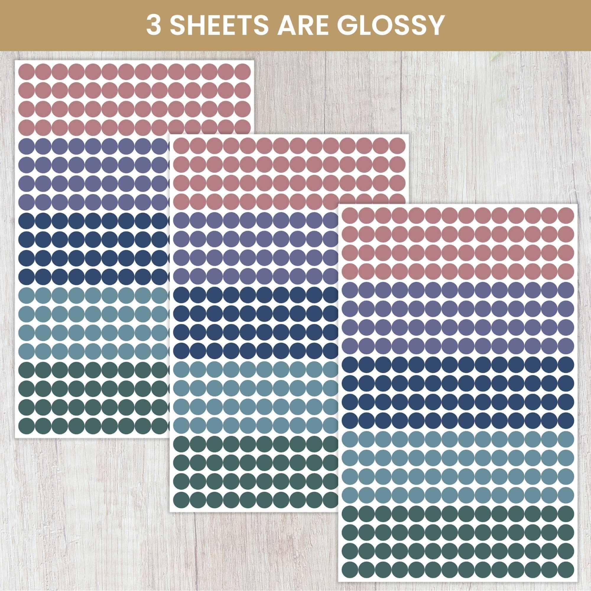 Planner Stickers | Color Coding – Jewel Tones - Image 3