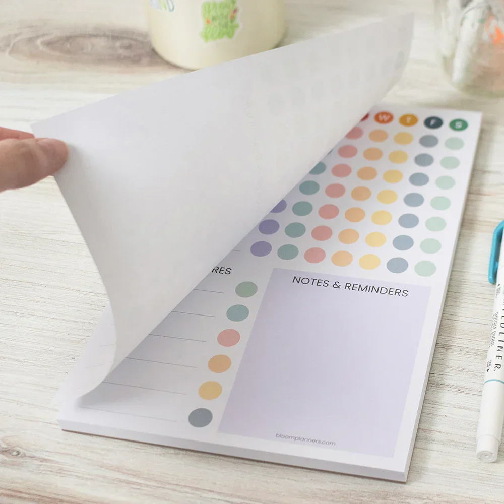 Planning Pad, 6" x 9", Chore Pad with Magnets, Bright - Image 10