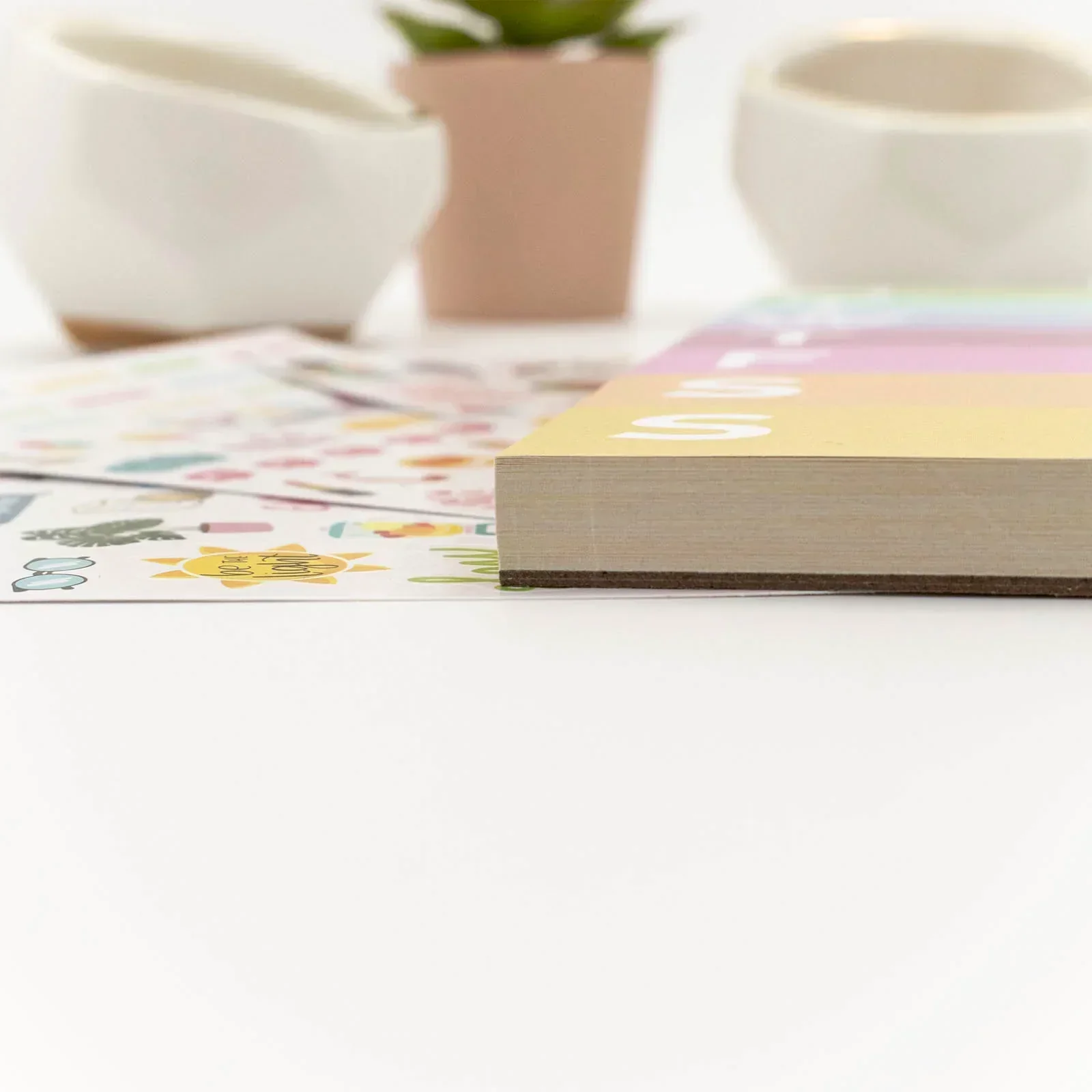 Planning Pad, 6" x 9", Color Blocked Weekly Planner, Rainbow Sorbet - Image 13