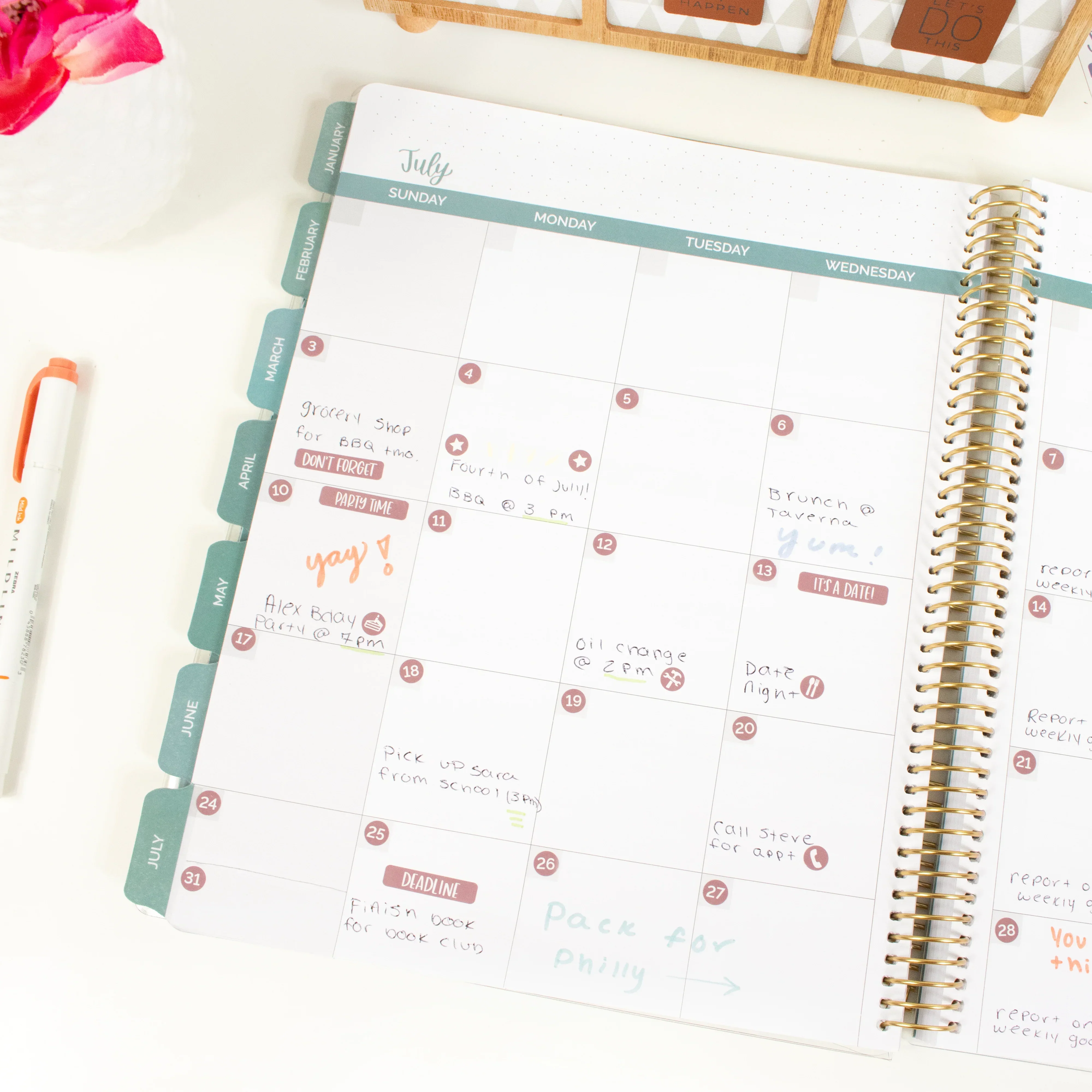 Planner Stickers | Calendar Essentials – Jewel Tones - Image 12