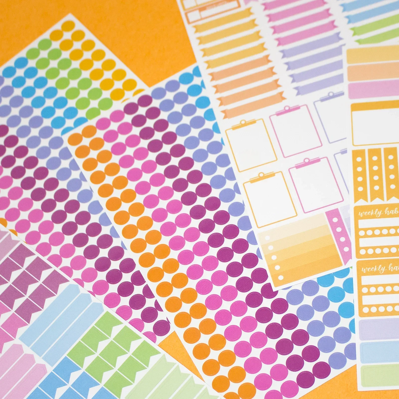 Planner Stickers, Color Coding Pack, Bright - Image 8