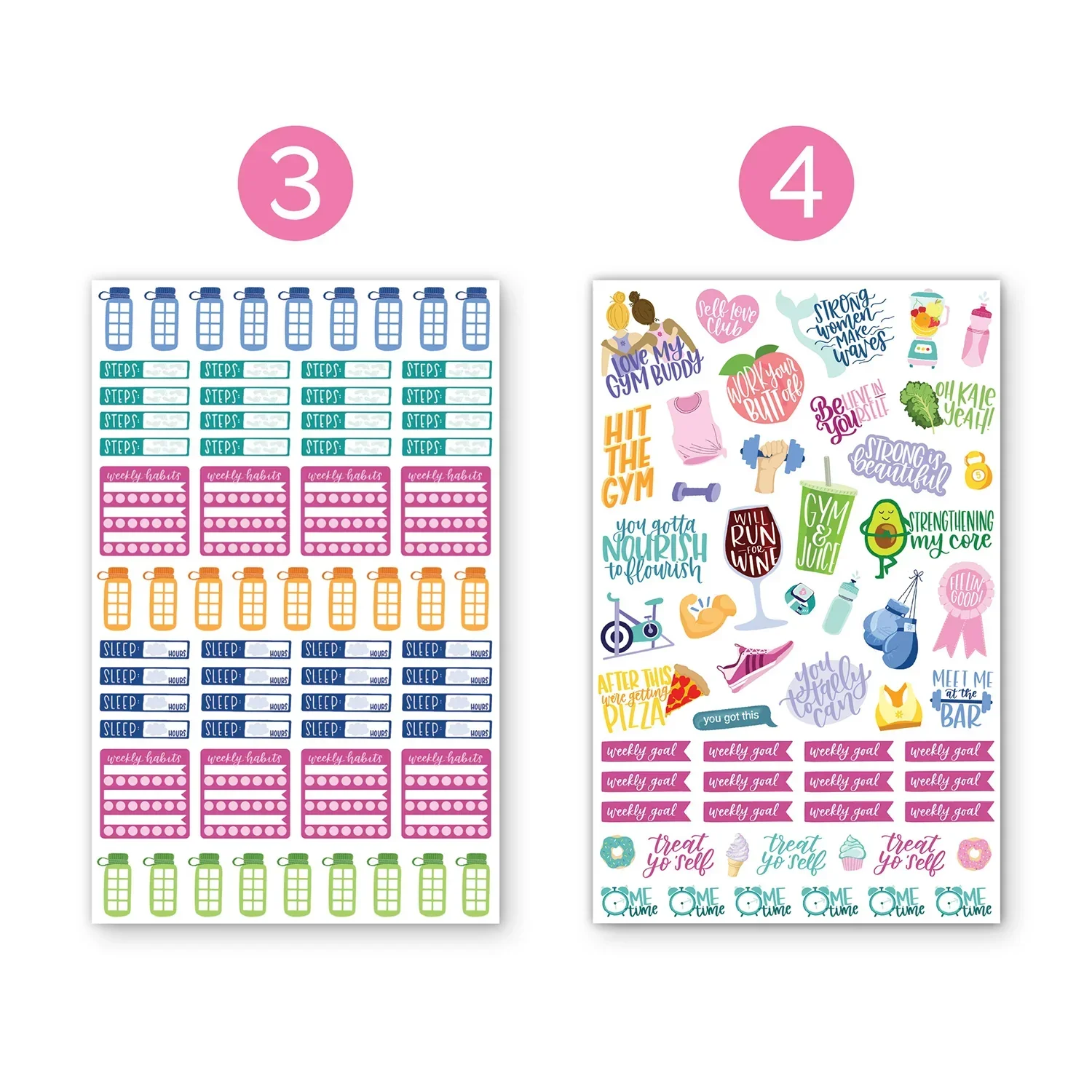 Planner Stickers | Fitness & Healthy Living Pack - Image 5