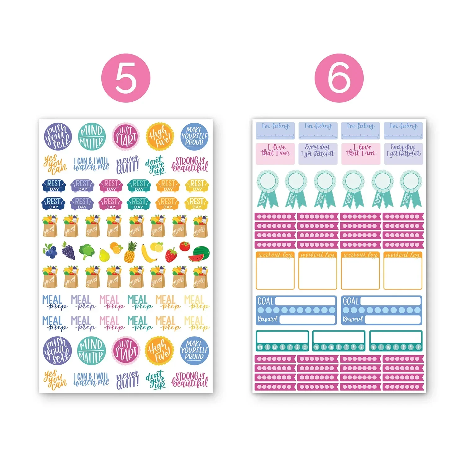 Planner Stickers | Fitness & Healthy Living Pack - Image 6