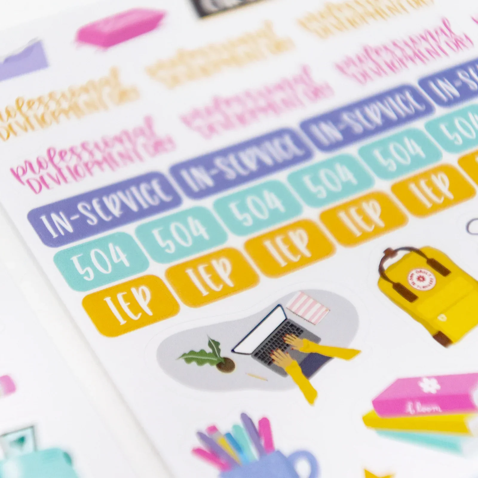 Planner Stickers | Teacher Pack | Bright - Image 17