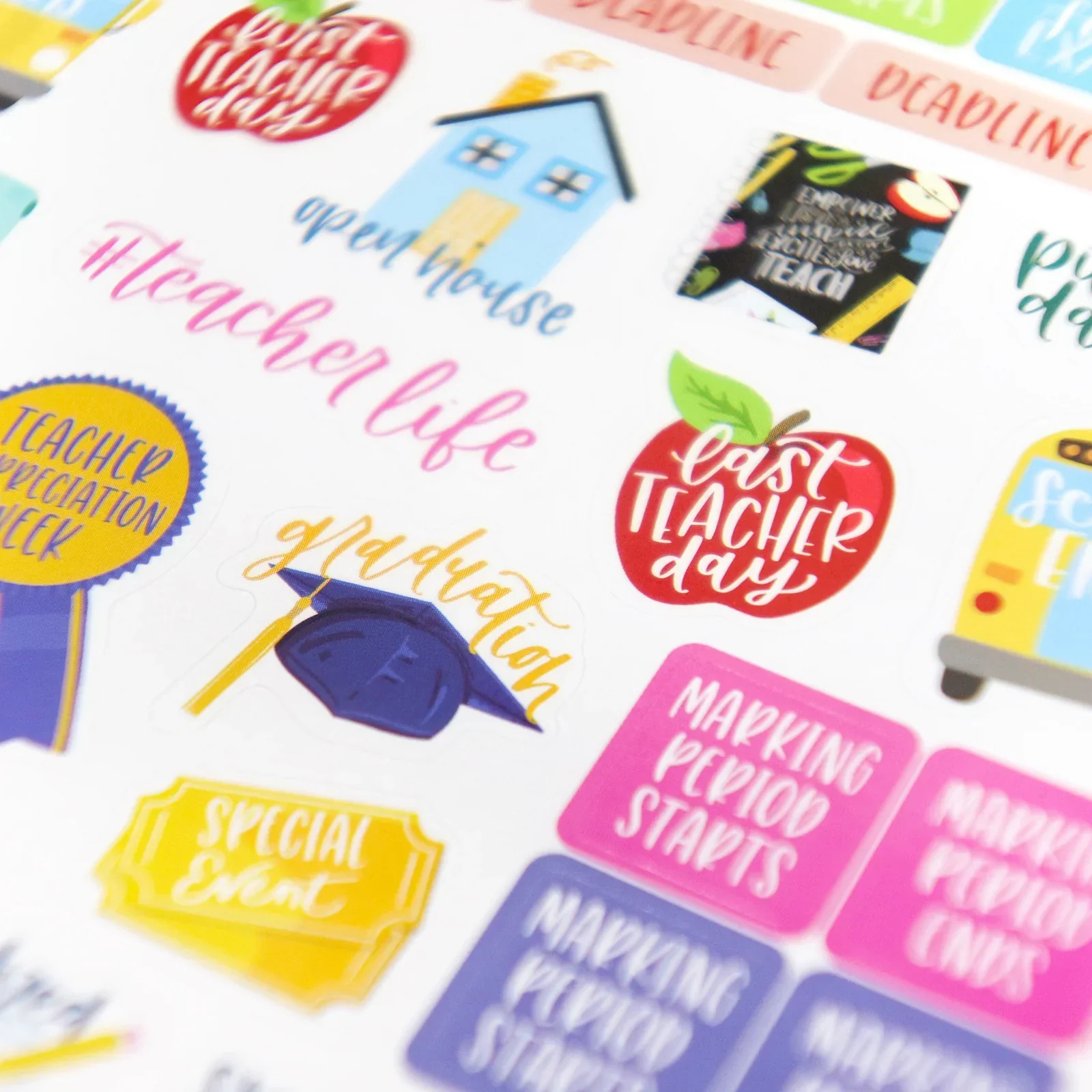 Planner Stickers | Teacher Pack | Bright - Image 19