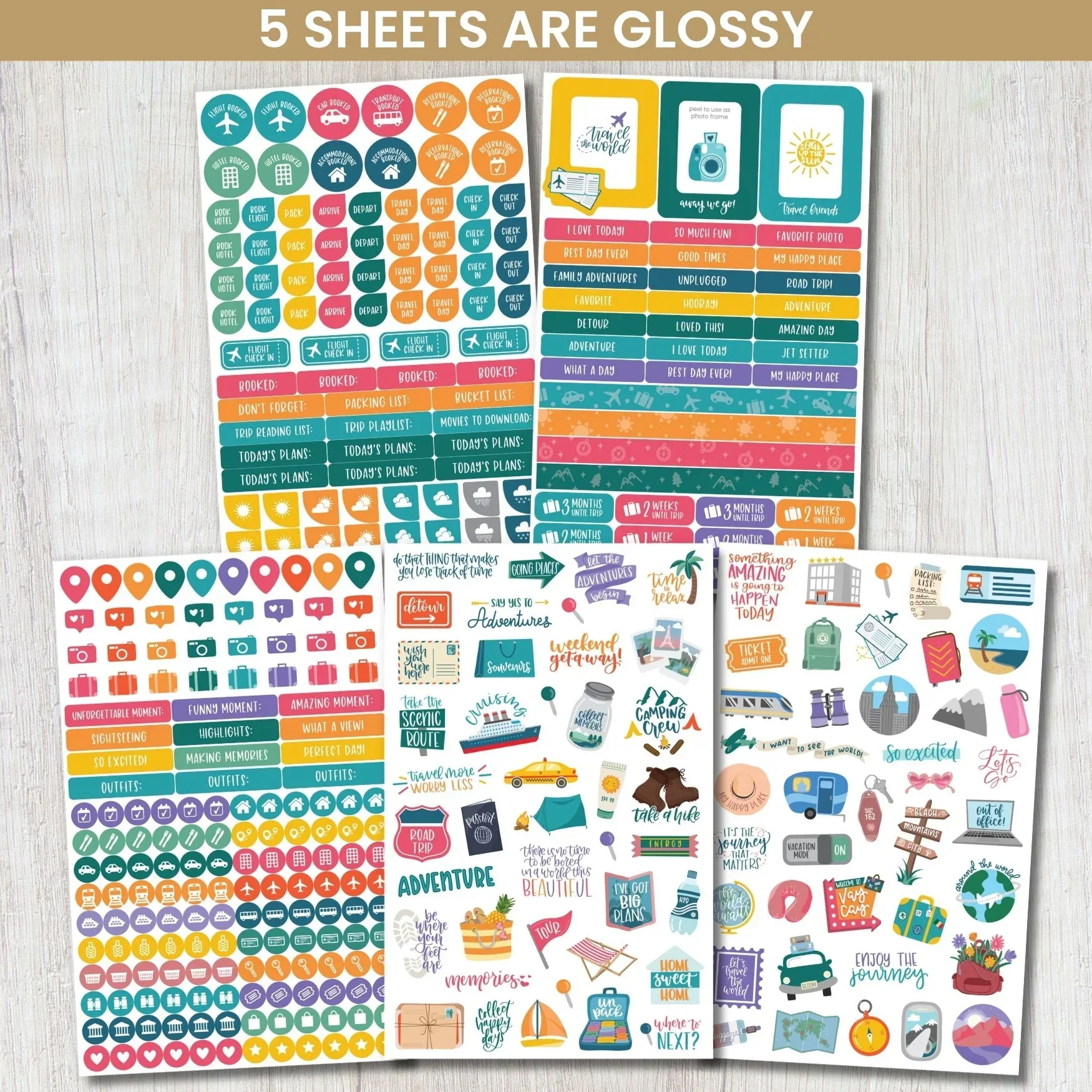 Planner Stickers | Travel Pack - Image 3