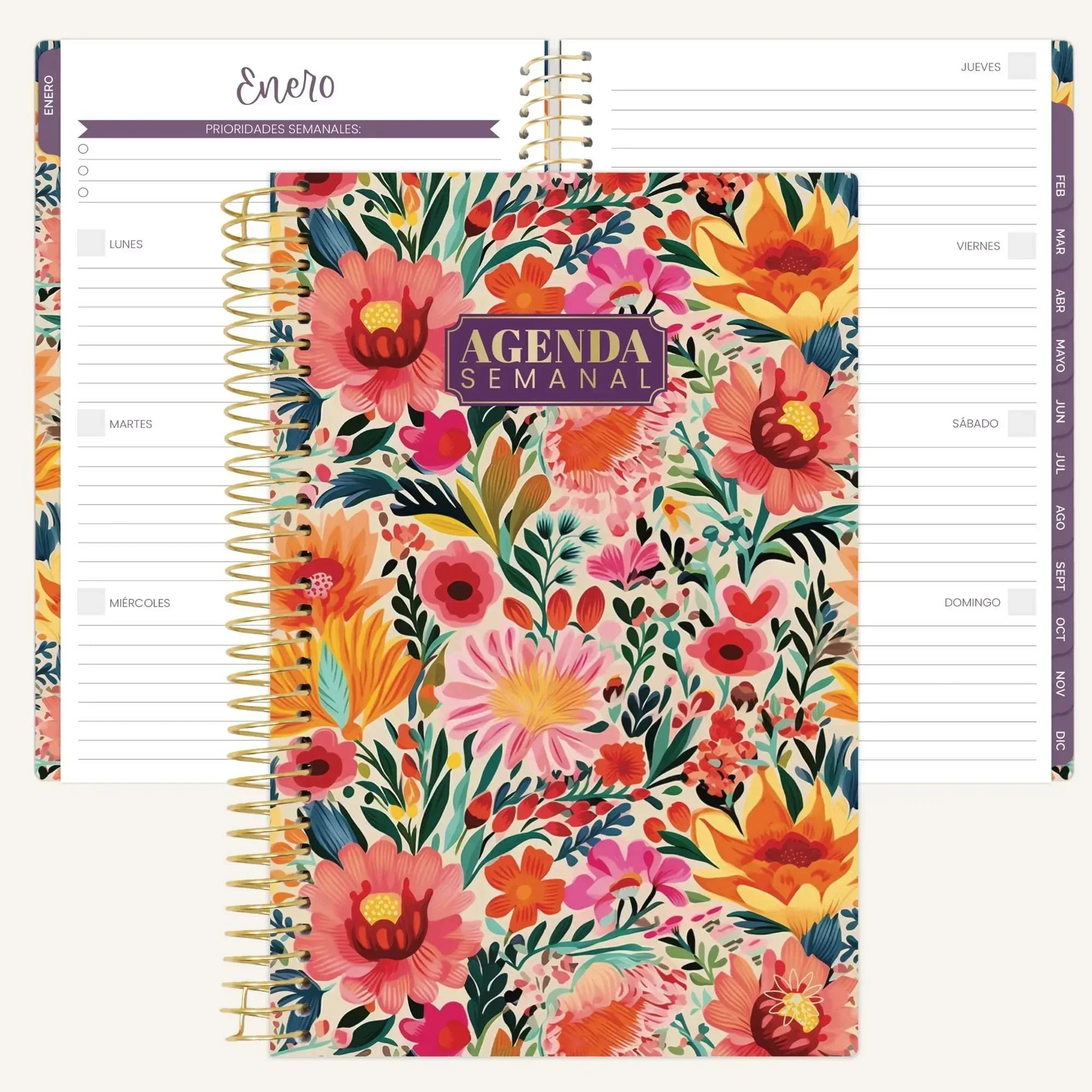 Undated Spanish Planner | Cheerful Garden